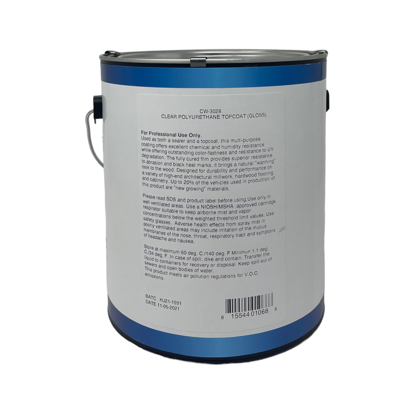 CW-3028 Clear Polyurethane Topcoat (gloss) 2800 Series