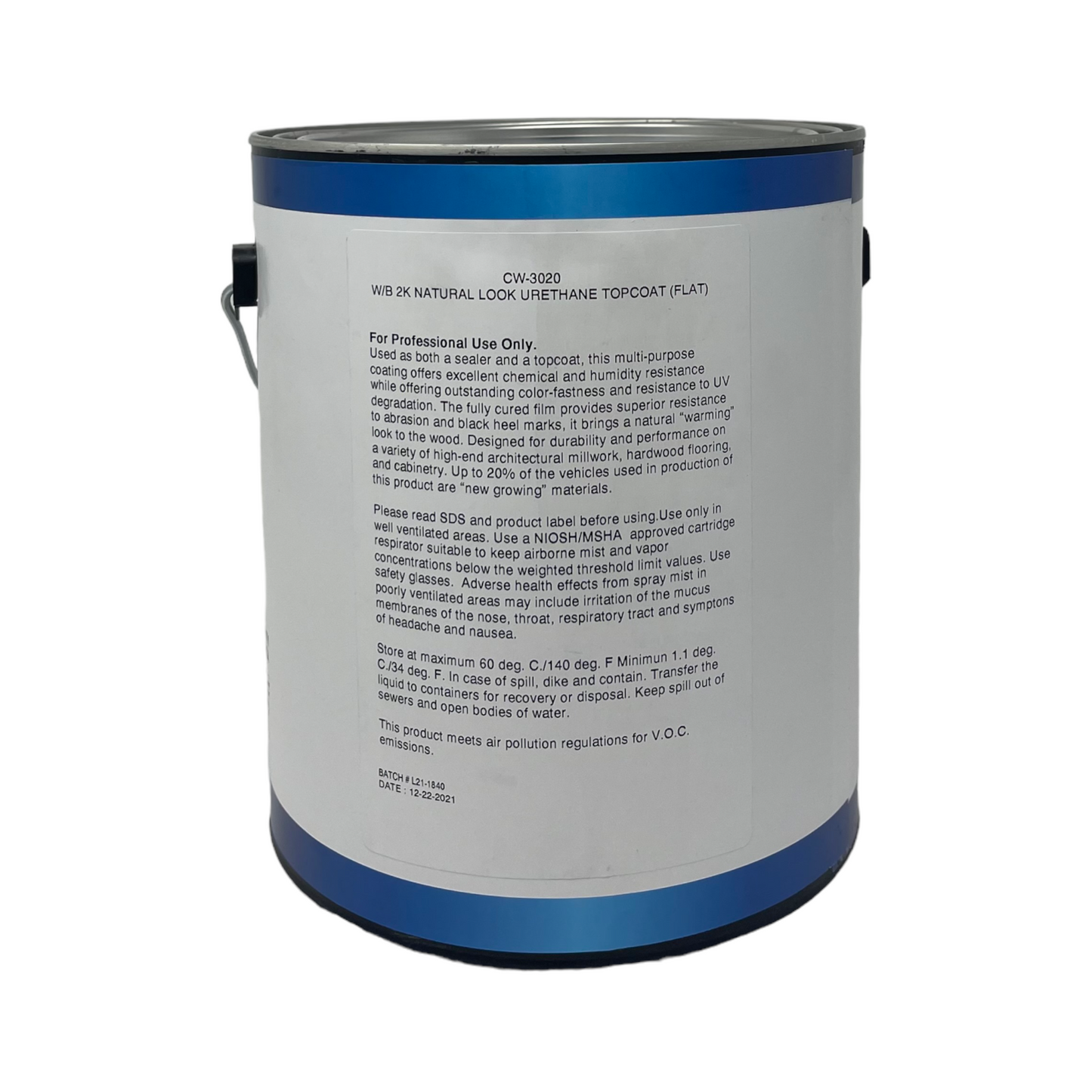 CW-3020 Natural Look Polyurethane Topcoat
