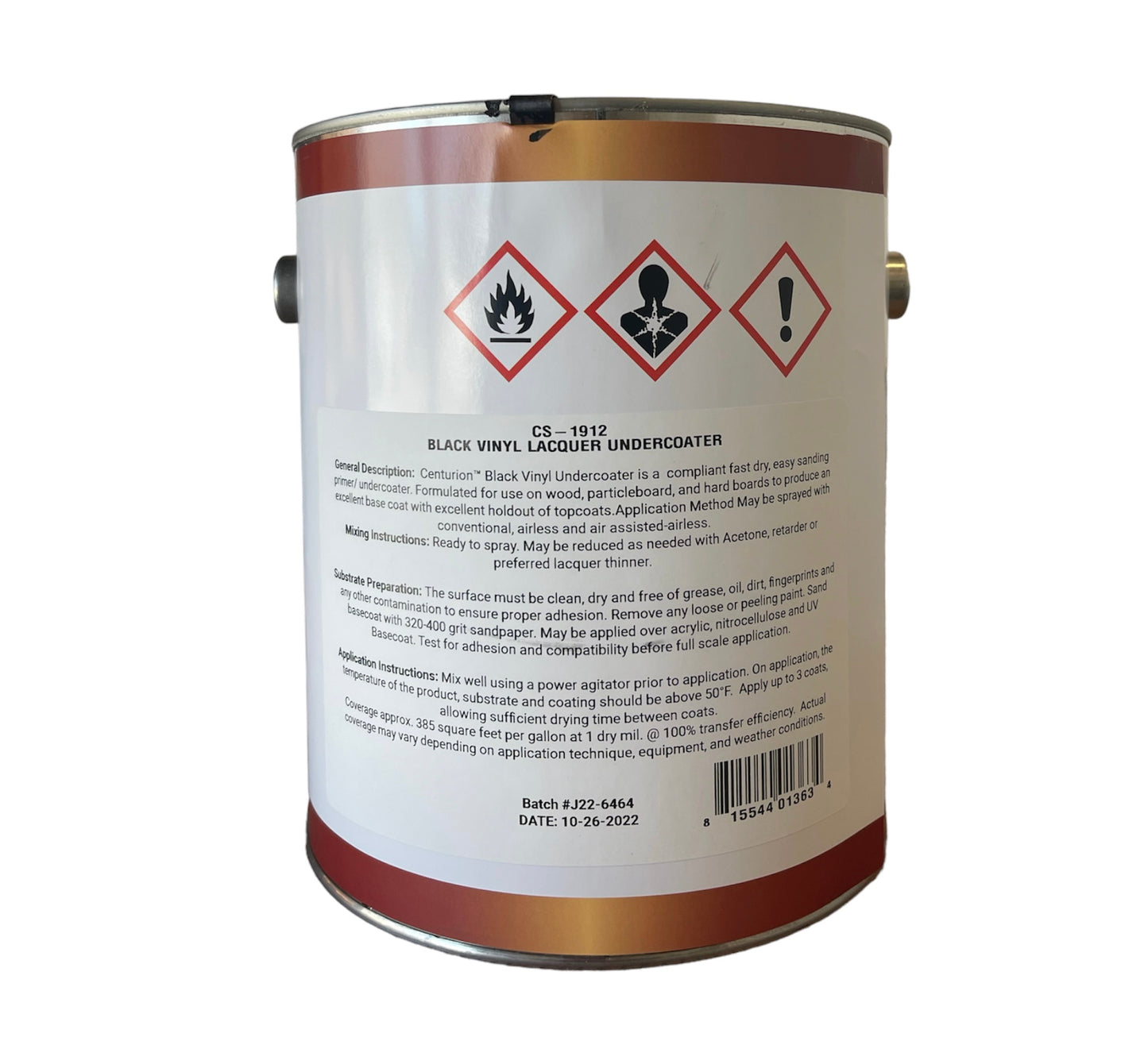 CS-1912 Black Vinyl Lacquer Undercoater