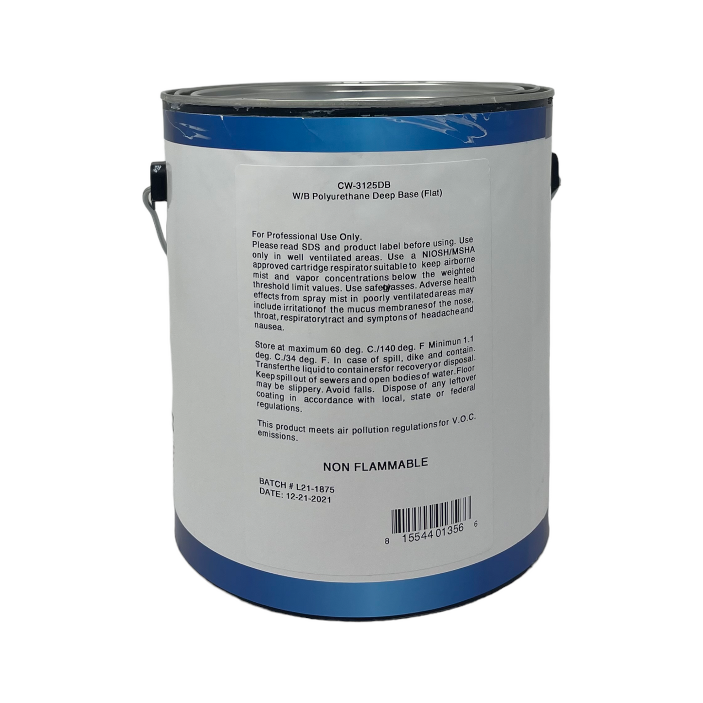 CW-3125DB White Polyurethane Topcoat (flat) Deep Base 2800 Series