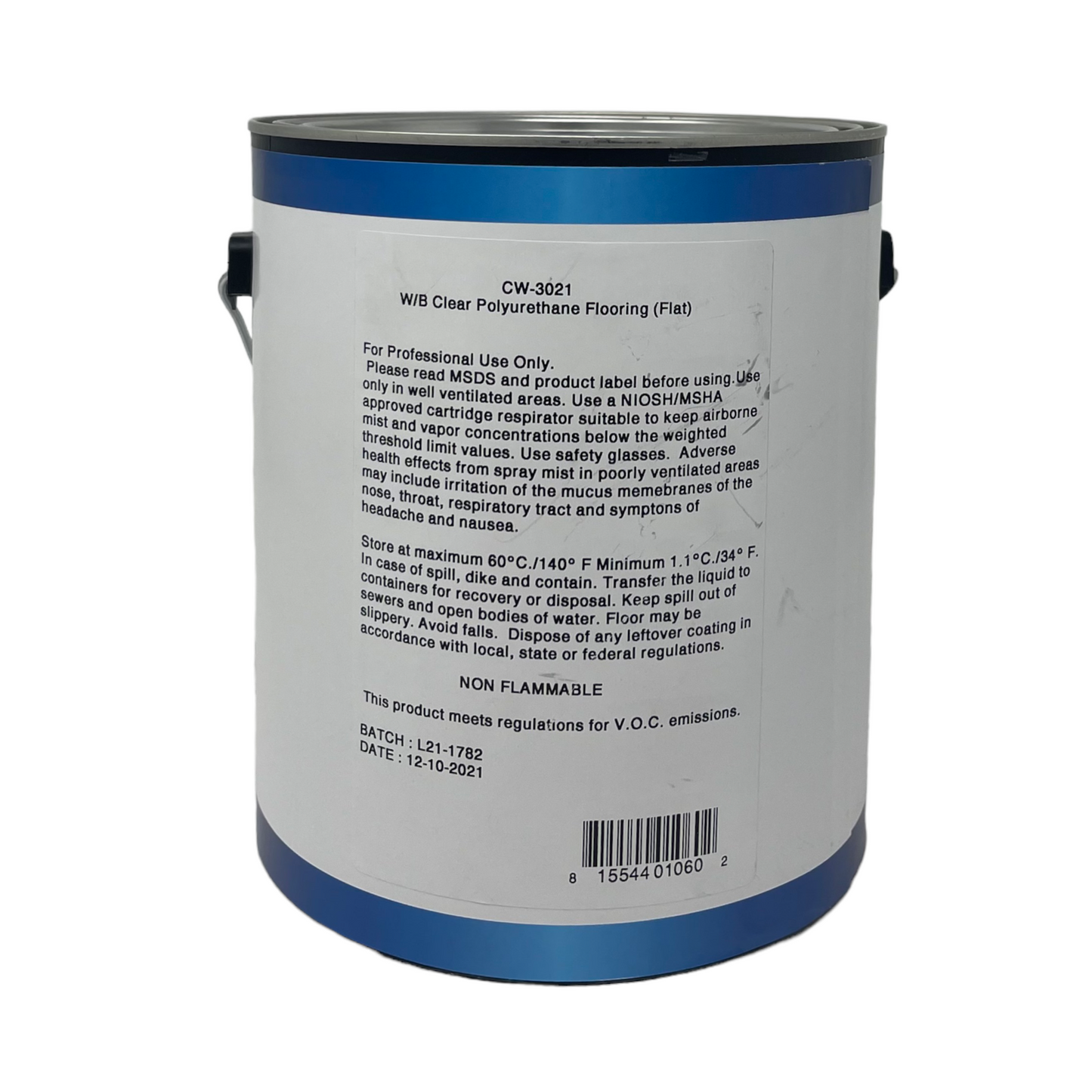CW-3021 Clear Polyurethane Floor Coating (flat) 2400 Series
